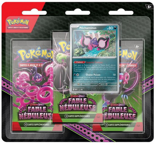 T09 - Tripack 3 Boosters - ME02 Méga-Évolutions - Flammes Fantasmagoriques : Farfuret