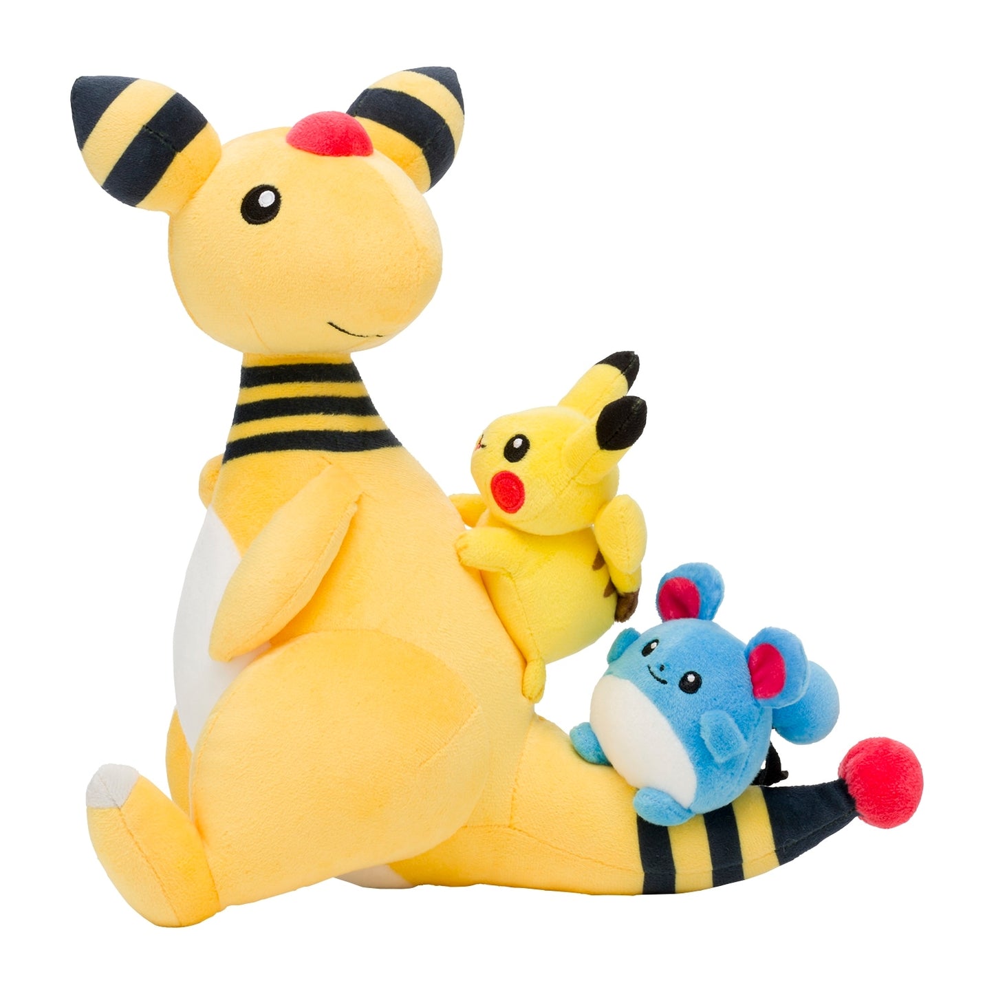 P22 - Peluche Ampharos, Pikachu et Marill