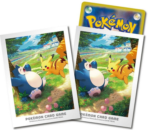 S07 - Sleeve Kanto Adventure Pikachu et Ronflex