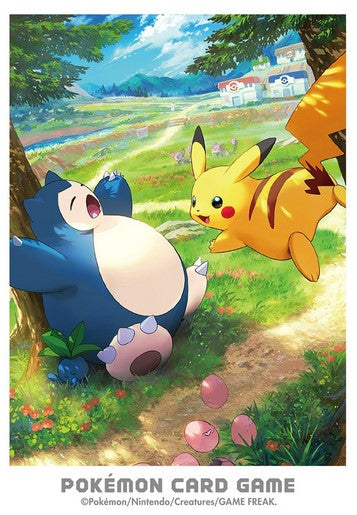 S07 - Sleeve Kanto Adventure Pikachu et Ronflex