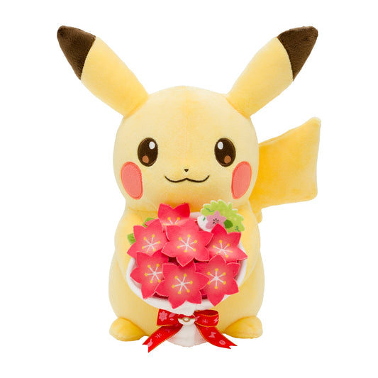P26 - Peluche Pikachu et Grasidea bouquet